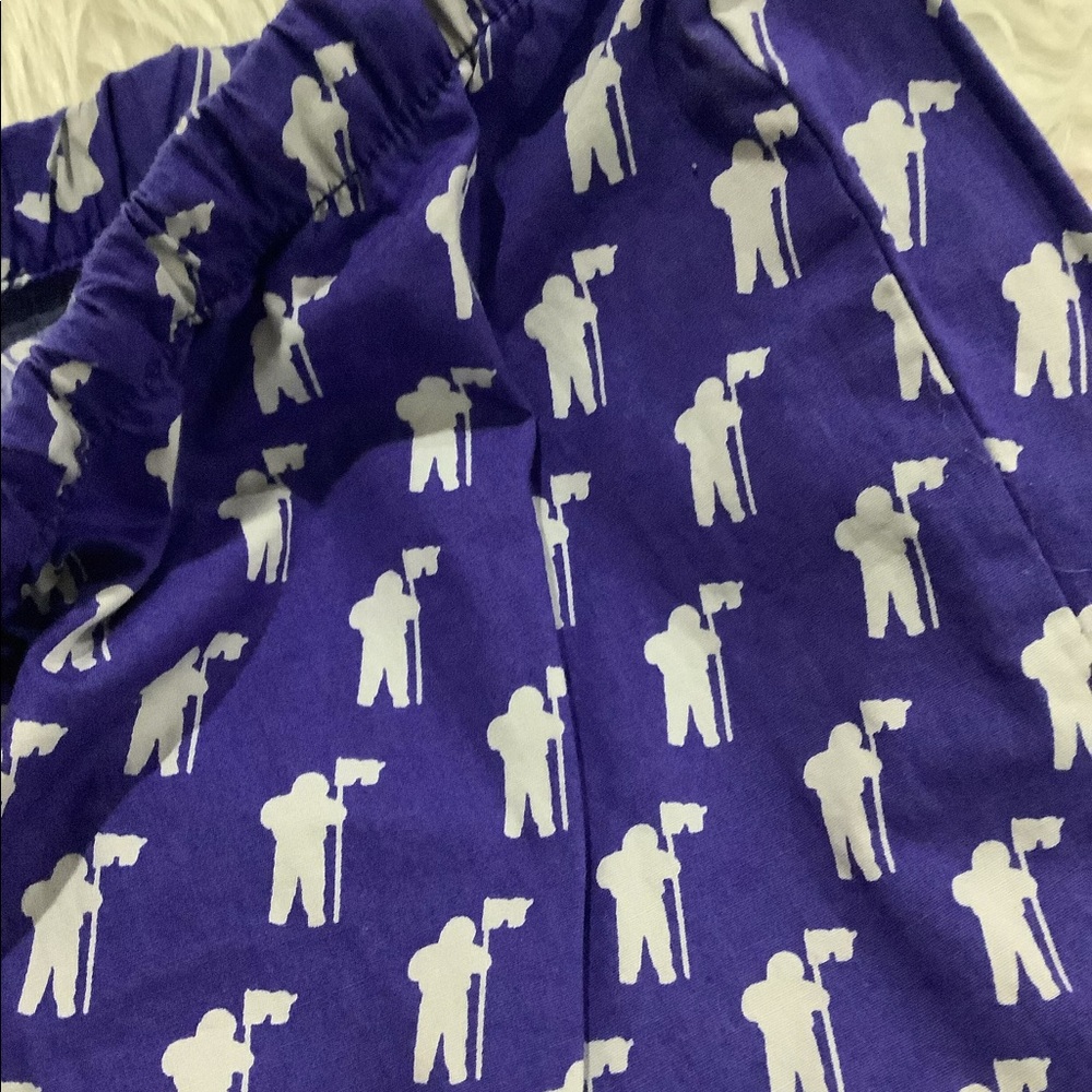 Vineyard Vines novelty blue MTV pj lounge elastic pants - Picture 6 of 7